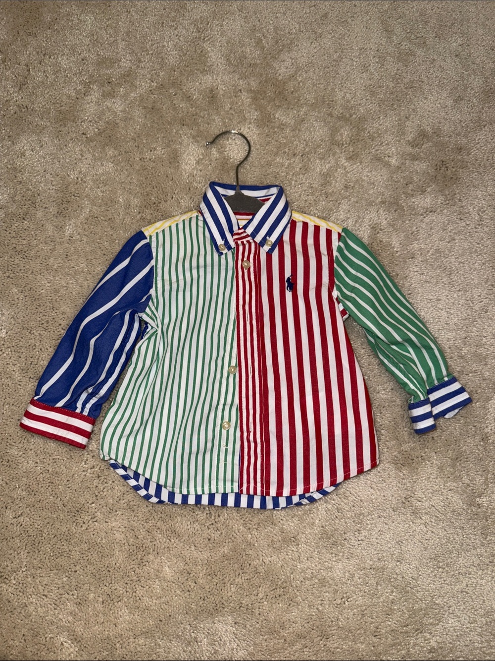 Ralph Lauren Striped Cotton Poplin Fun Shirt